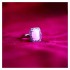 Серебряное кольцо с розовым кошачьим глазом